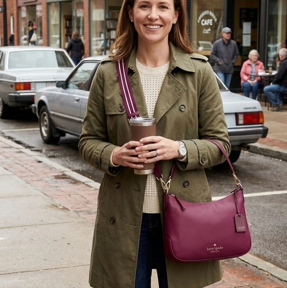 kate spade Handbags - Kate Spade Plum Crossbody Bag NWT